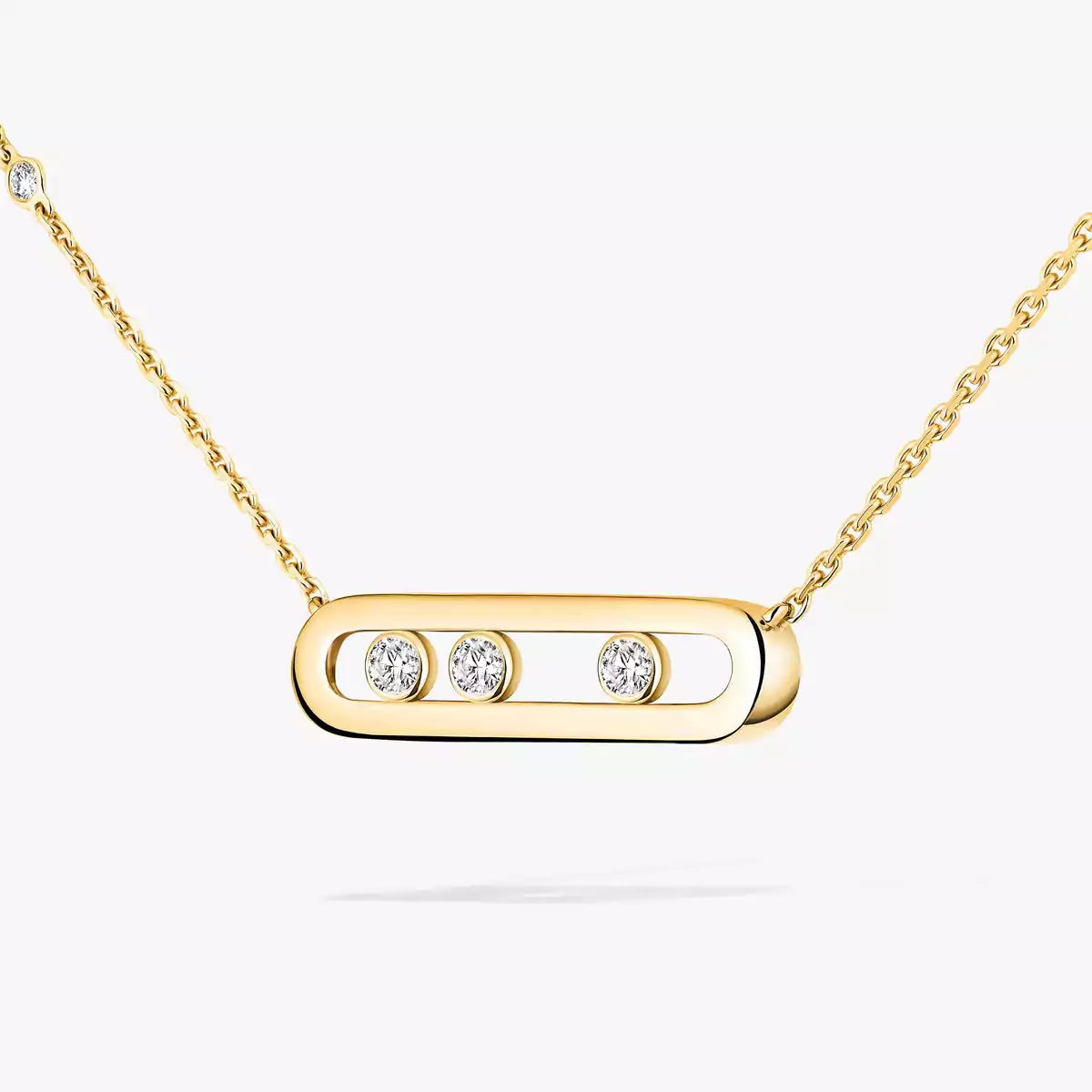 [Elowen Jewelry] Baby Move Gold Diamond Necklace