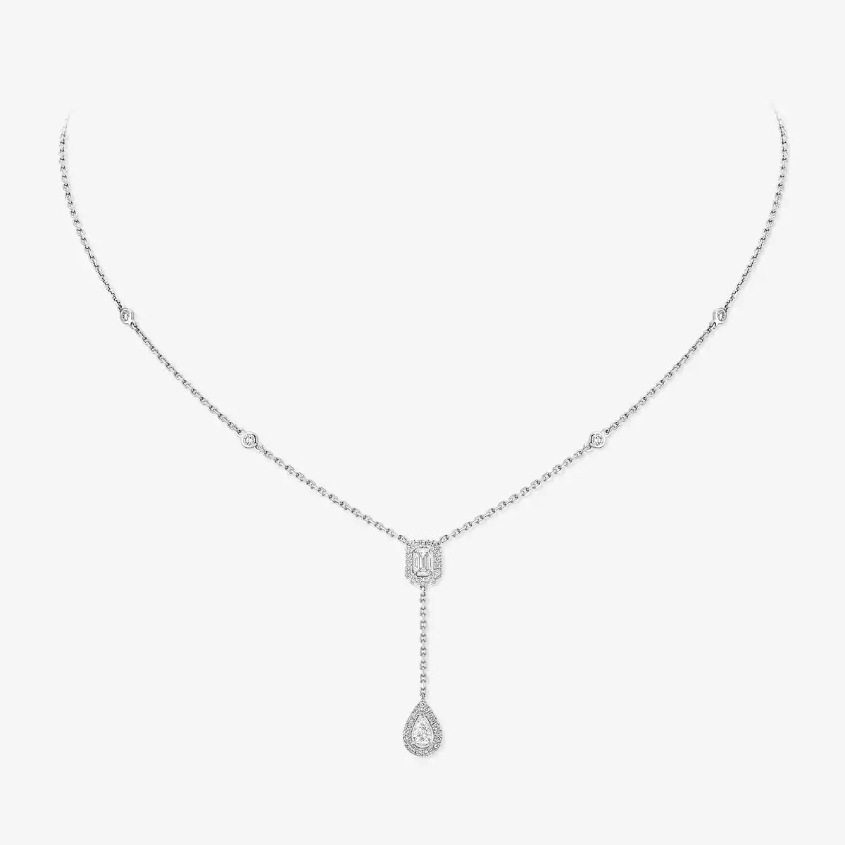 [Elowen Jewelry]Gold Diamond Tie Necklace