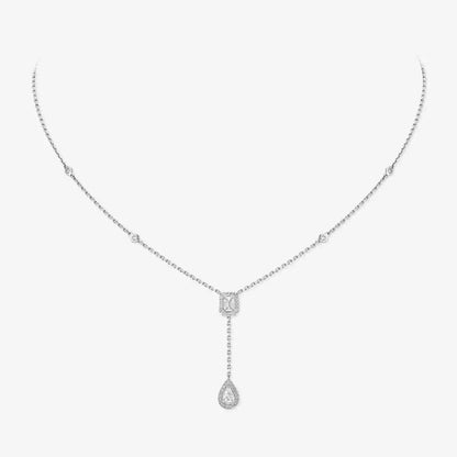 [Elowen Jewelry]Gold Diamond Tie Necklace