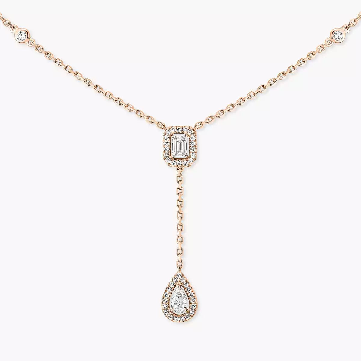 [Elowen Jewelry]Gold Diamond Tie Necklace
