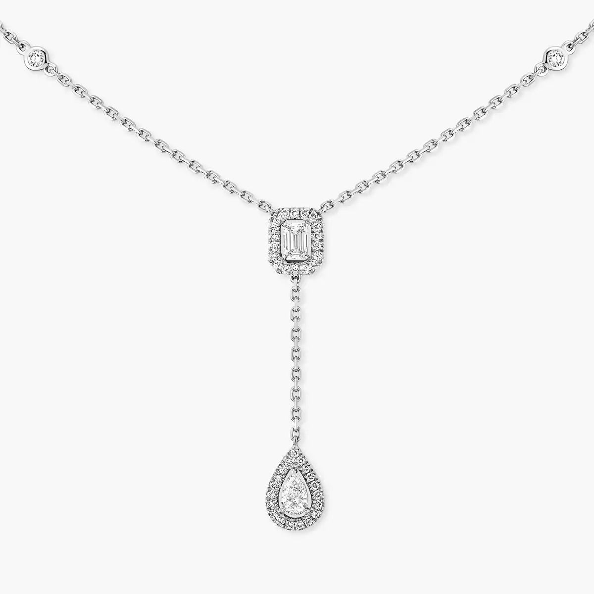 [Elowen Jewelry]Gold Diamond Tie Necklace