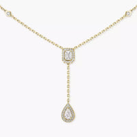 [Elowen Jewelry]Gold Diamond Tie Necklace