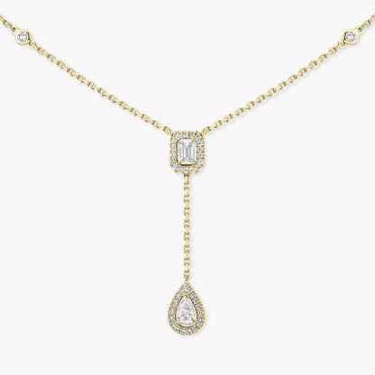 [Elowen Jewelry]Gold Diamond Tie Necklace