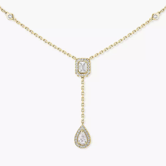 [Elowen Jewelry]Gold Diamond Tie Necklace