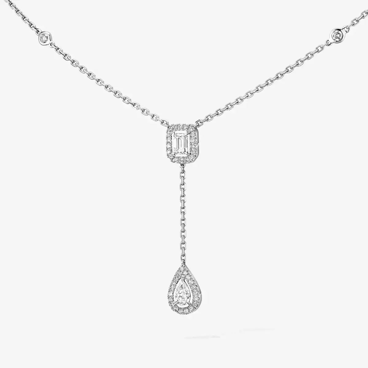 [Elowen Jewelry]Gold Diamond Tie Necklace