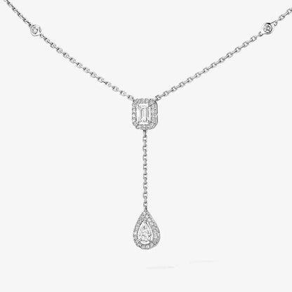 [Elowen Jewelry]Gold Diamond Tie Necklace