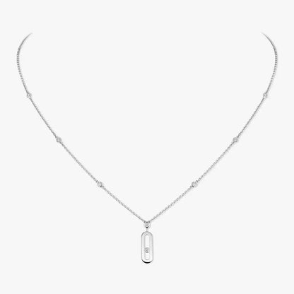 [Elowen Jewelry] Move Uno Gold Diamond Long Necklace