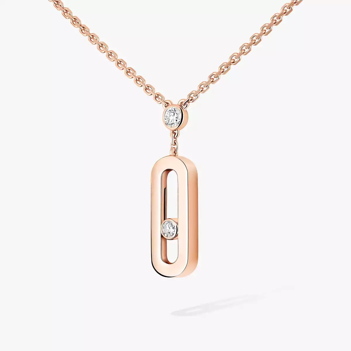 [Elowen Jewelry] Move Uno Gold Diamond Long Necklace