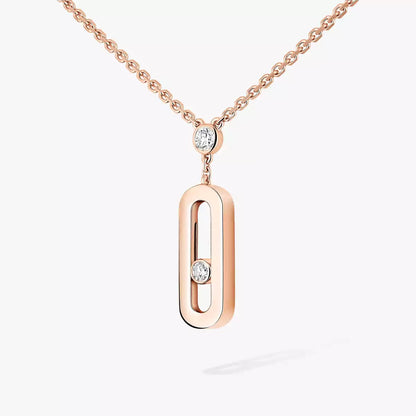 [Elowen Jewelry] Move Uno Gold Diamond Long Necklace
