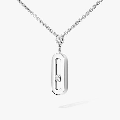 [Elowen Jewelry] Move Uno Gold Diamond Long Necklace