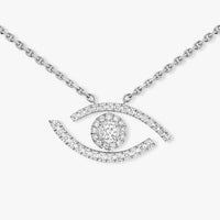 [Elowen Jewelry]Pave_ Diamond Necklace Lucky Eye