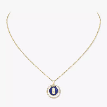 [Elowen Jewelry]Lucky Move Diamond Necklace in Rose Gold and White Mother-of-Pearl