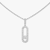 [Elowen Jewelry]Move Uno Diamond Necklace in Rose Gold