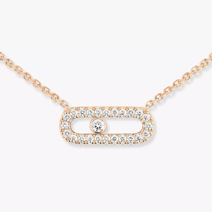 [Elowen Jewelry]Diamond Necklace Move Uno