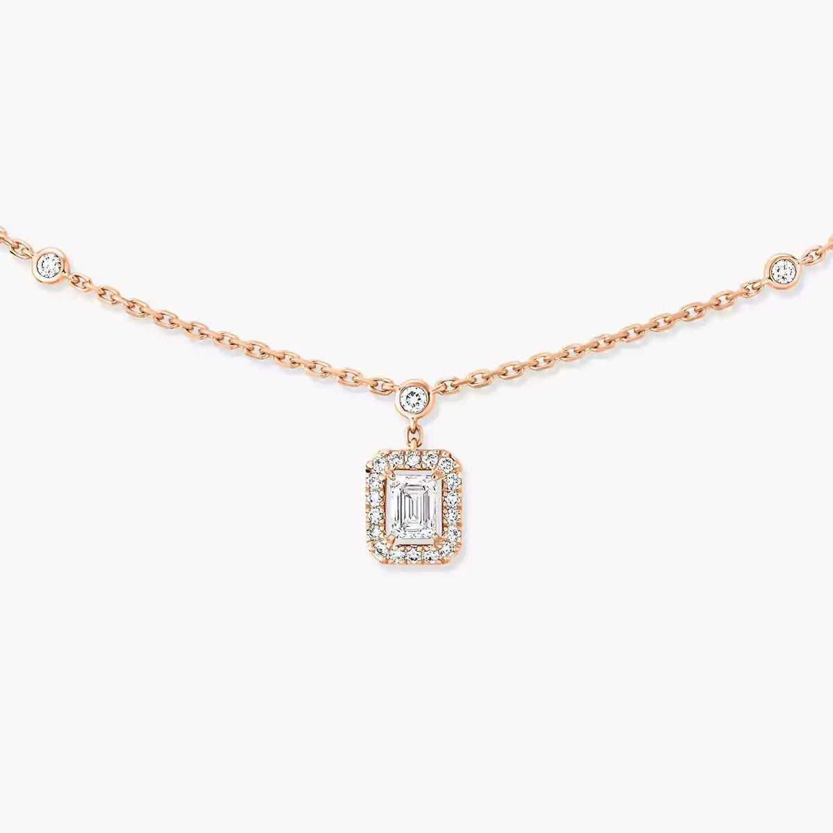 [Elowen Jewelry]My Twin Diamond Necklace in Silver