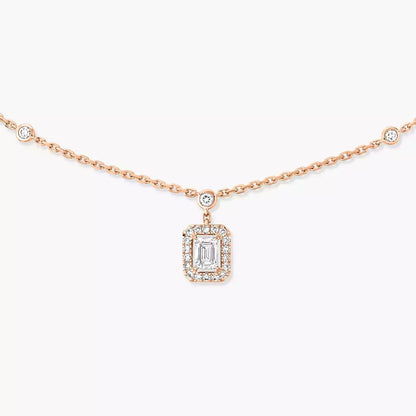 [Elowen Jewelry]My Twin Diamond Necklace in Silver