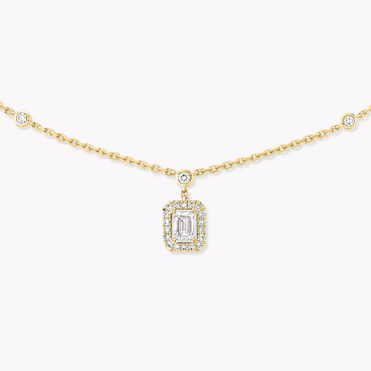 [Elowen Jewelry]My Twin Diamond Necklace in Silver