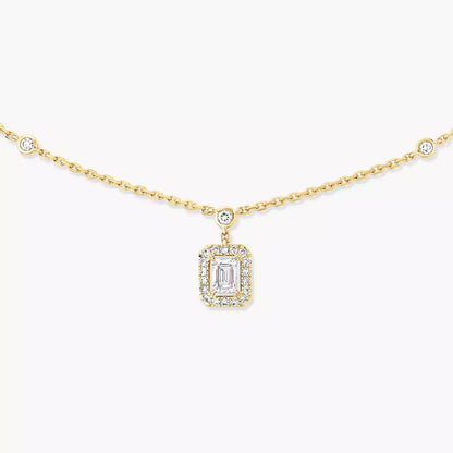 [Elowen Jewelry]My Twin Diamond Necklace in Silver