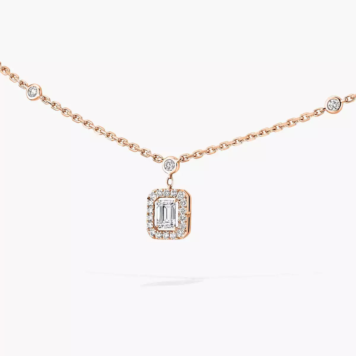 [Elowen Jewelry]My Twin Diamond Necklace in Silver