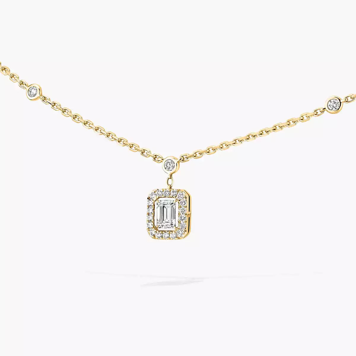 [Elowen Jewelry]My Twin Diamond Necklace in Silver