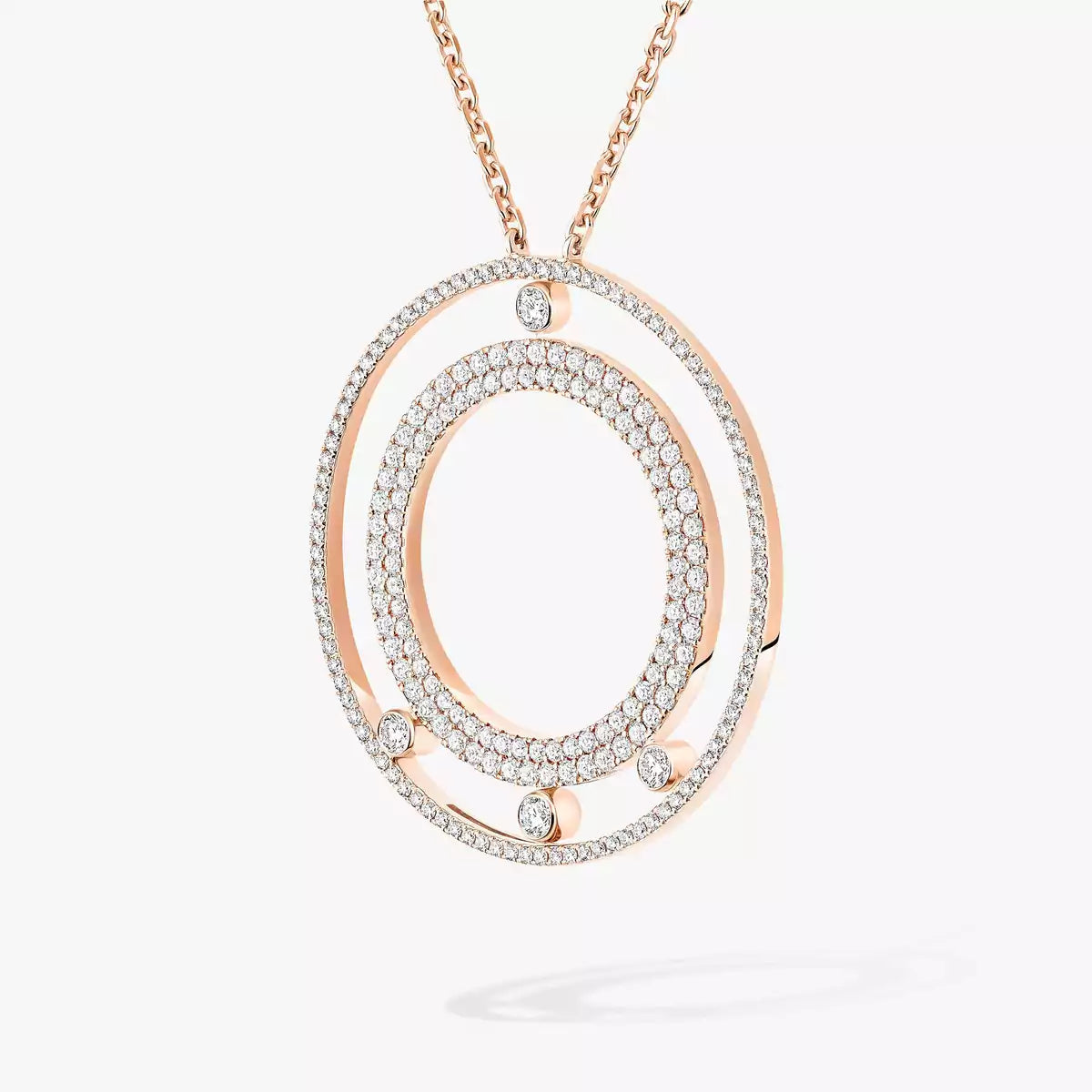 [Elowen Jewelry]Move Romane Long Pave_-Set Diamond Necklace