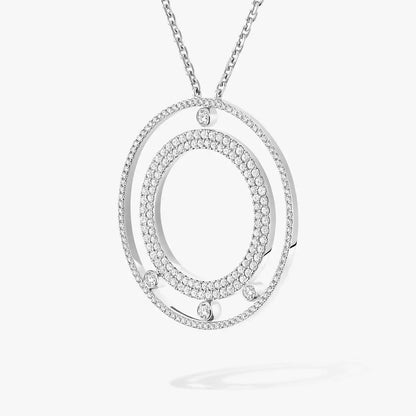 [Elowen Jewelry]Move Romane Long Pave_-Set Diamond Necklace