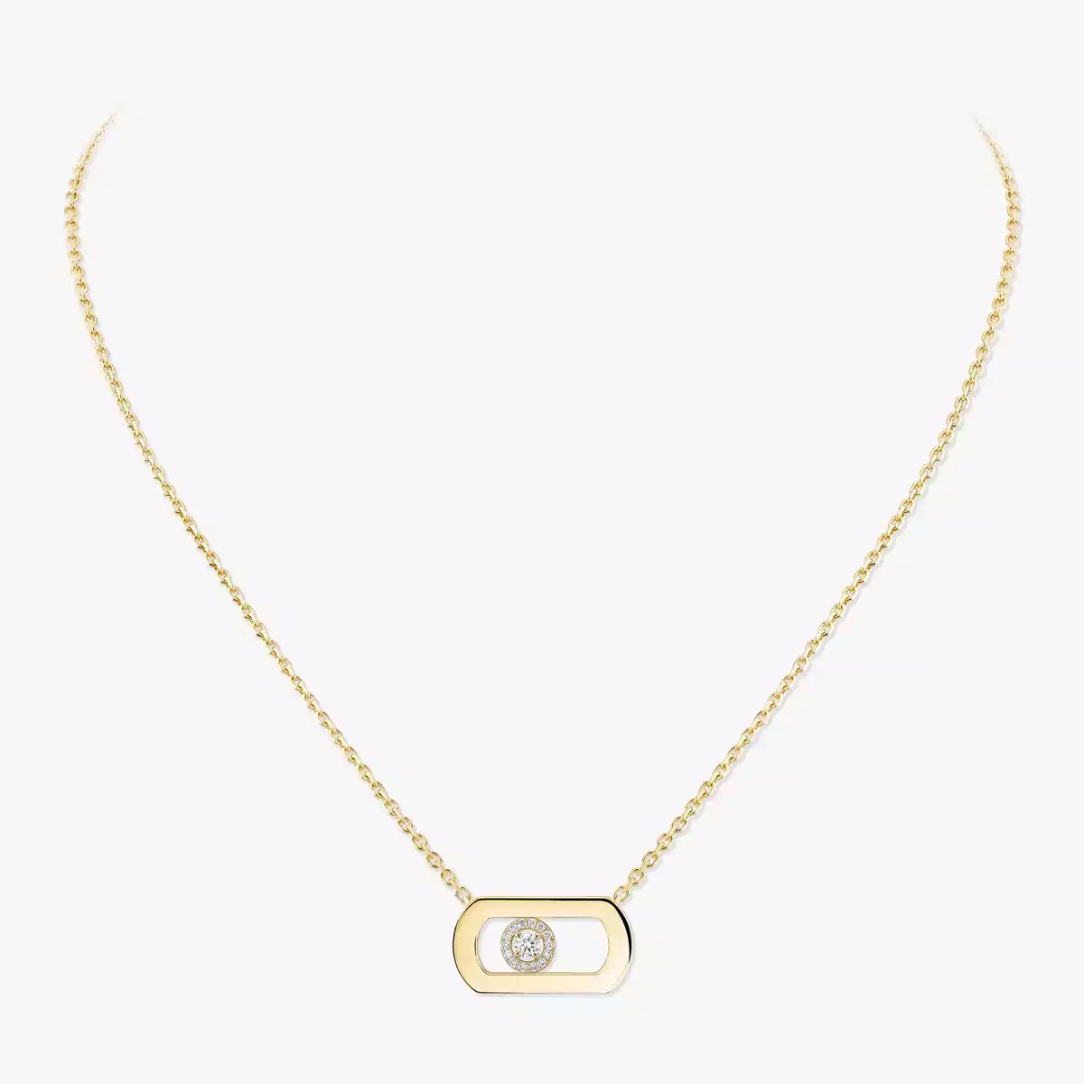 [Elowen Jewelry]So Move Diamond Necklace in Gold