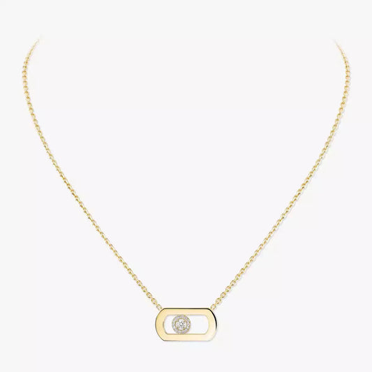 [Elowen Jewelry]So Move Diamond Necklace in Gold