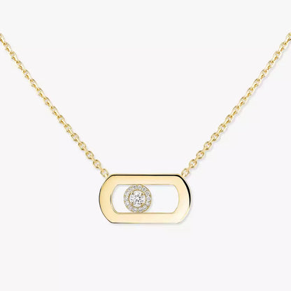 [Elowen Jewelry]So Move Diamond Necklace in Gold