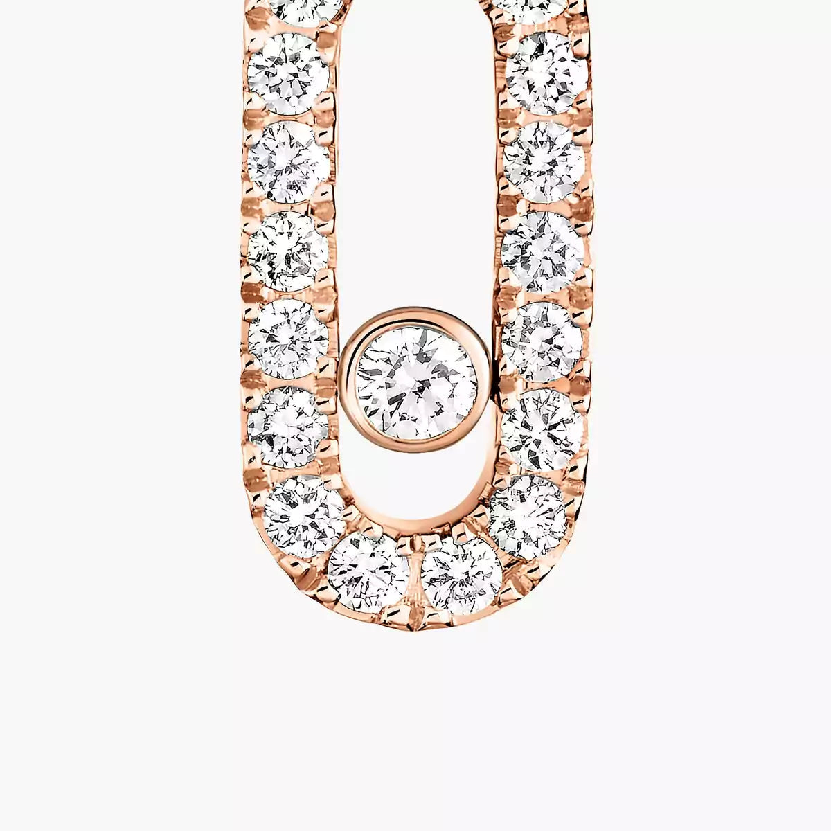 [Elowen Jewelry]Move Uno Single Diamond Hoop Earring