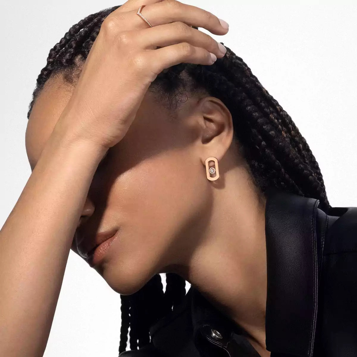 [Elowen Jewelry]So Move Diamond Earrings in Yellow Gold