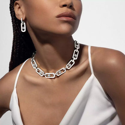 [Elowen Jewelry] So Move XL Diamond Hoop Earring