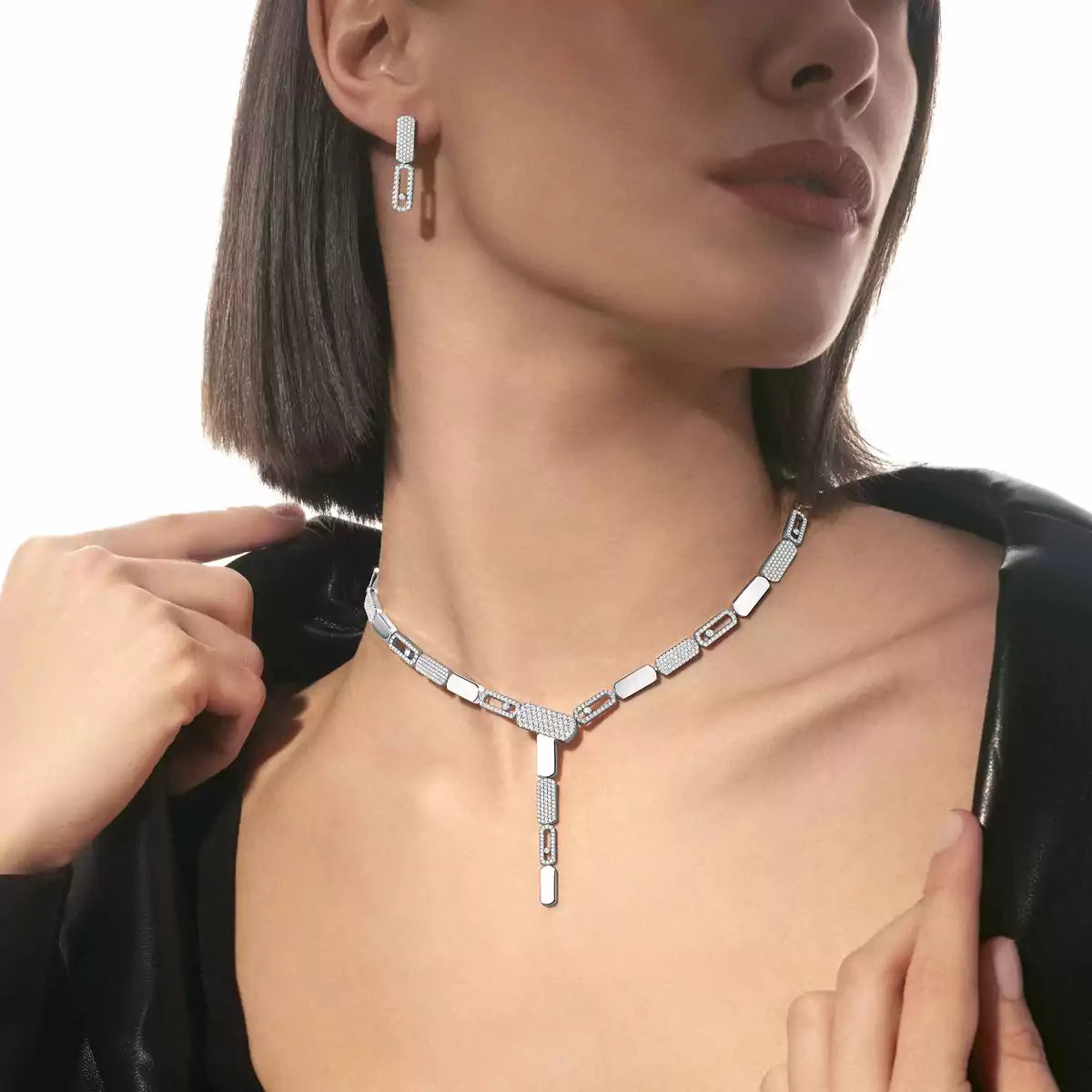 [Elowen Jewelry]Imperial Move SM Diamond Earrings