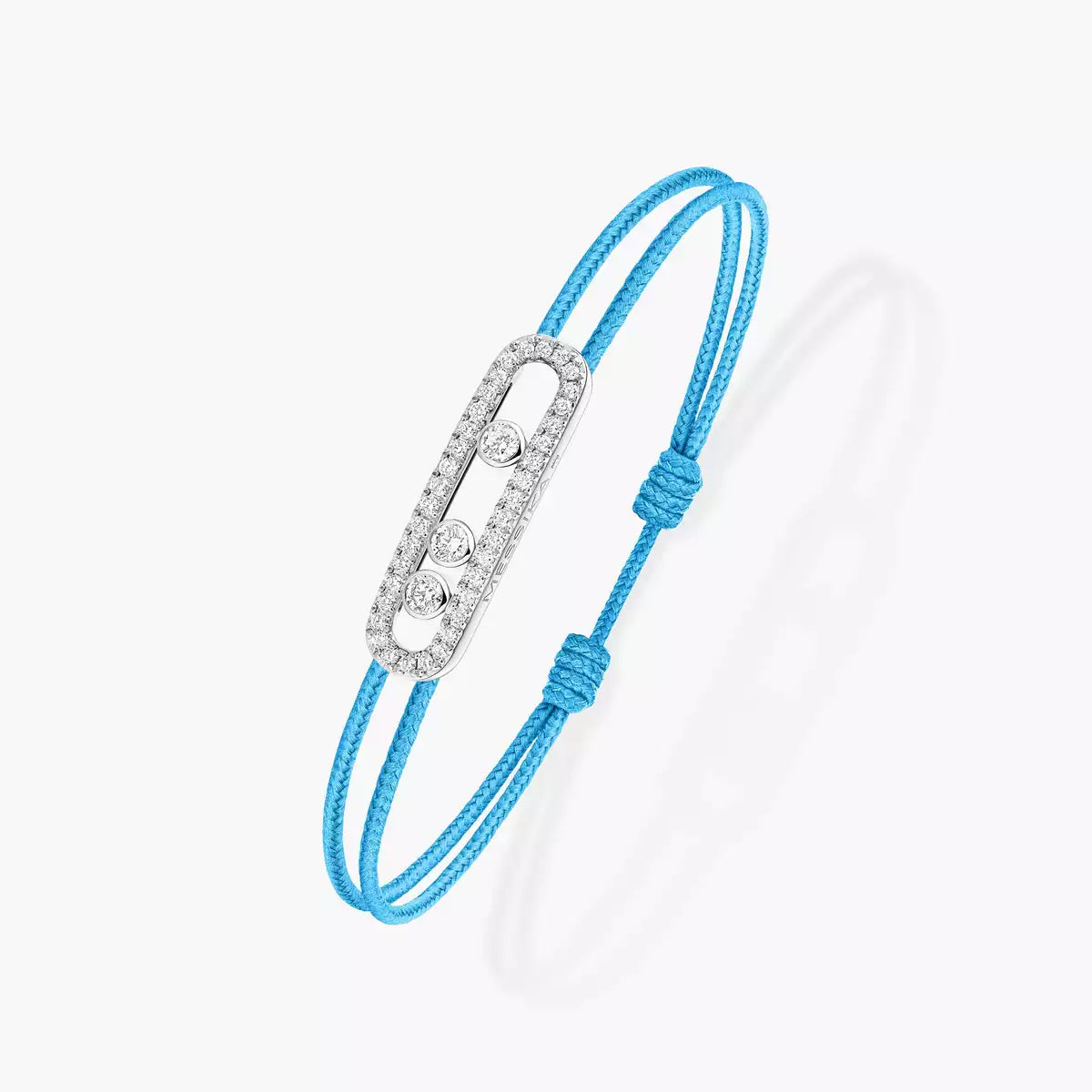 [Elowen Jewelry]Messika Care(s) pink cord pavé bracelet