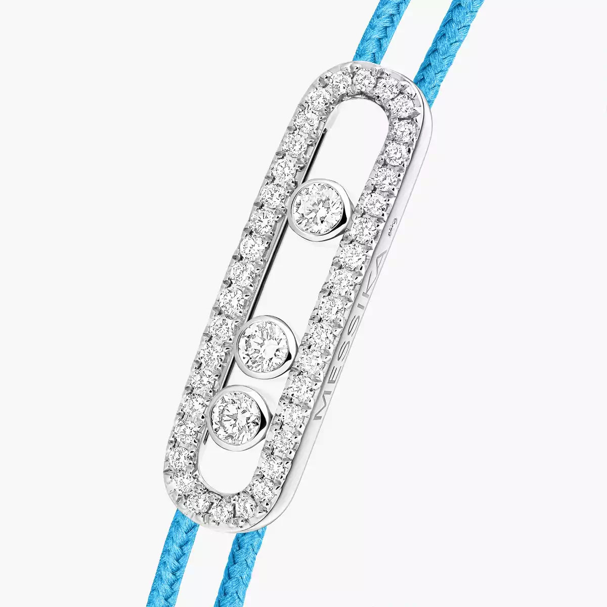 [Elowen Jewelry]Messika Care(s) pink cord pavé bracelet