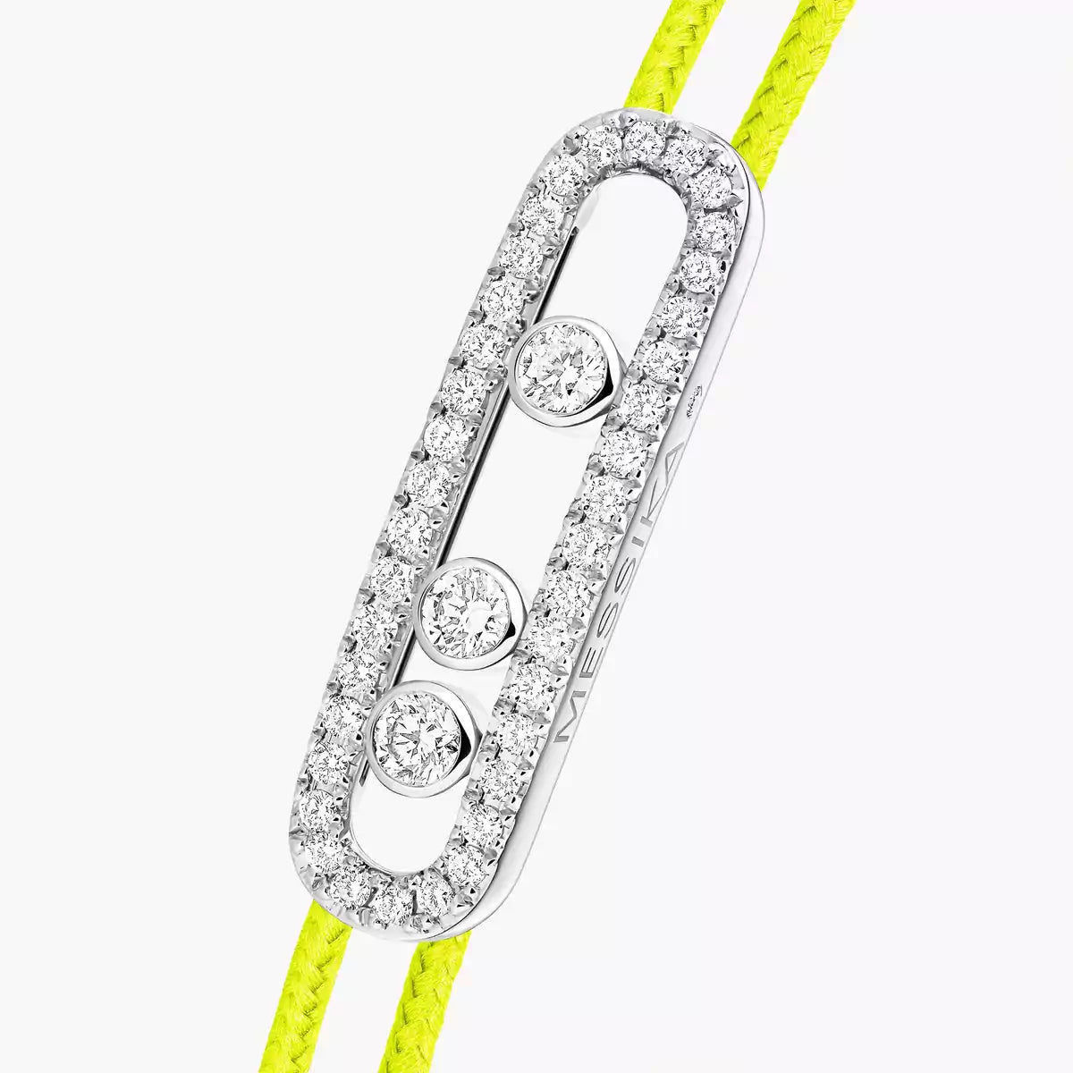 [Elowen Jewelry]Messika Care(s) pink cord pavé bracelet