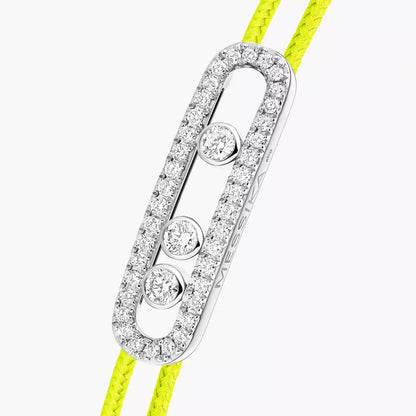 [Elowen Jewelry]Messika Care(s) pink cord pavé bracelet