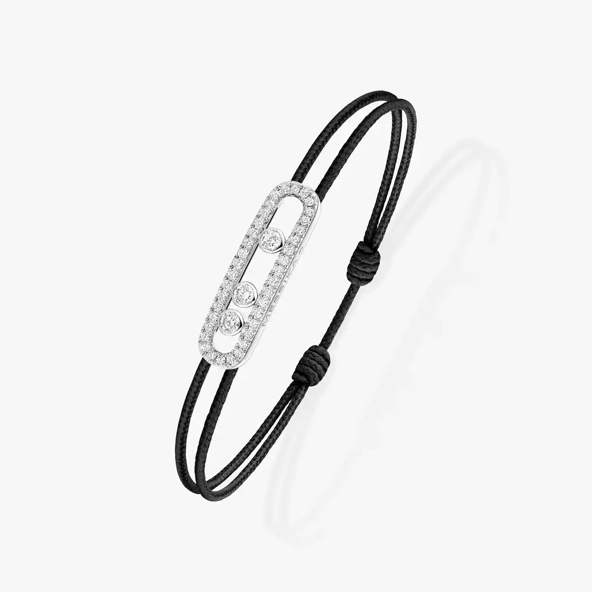[Elowen Jewelry]Messika Care(s) pink cord pavé bracelet