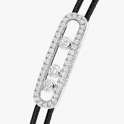 [Elowen Jewelry]Messika Care(s) pink cord pavé bracelet