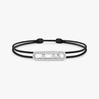 [Elowen Jewelry]Messika Care(s) pink cord pavé bracelet