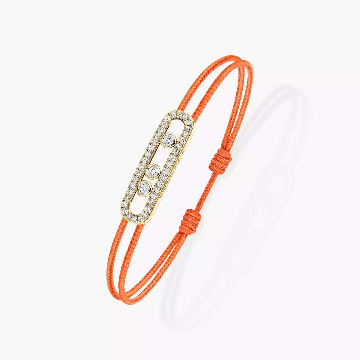 [Elowen Jewelry]Messika Care(s) pink cord pavé bracelet