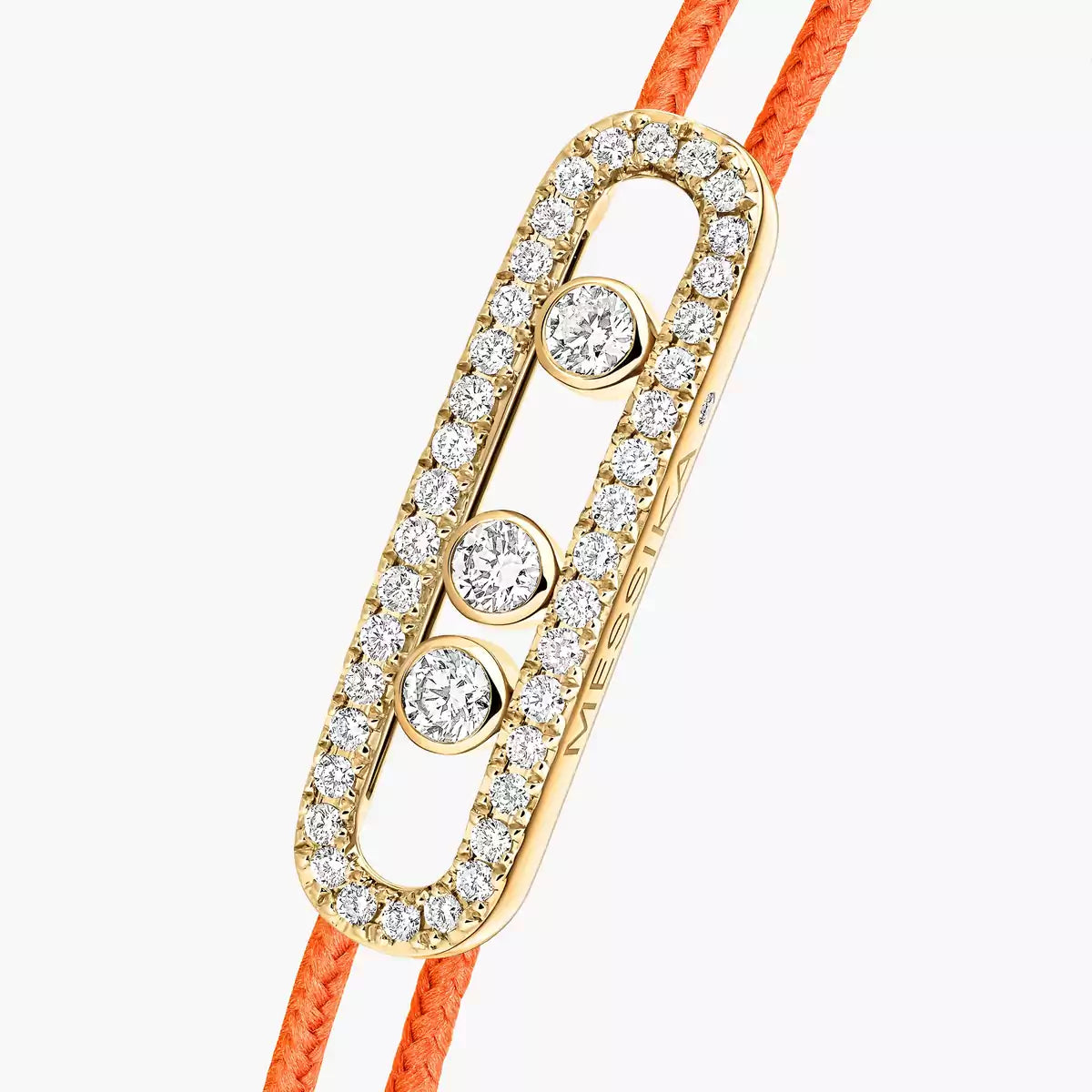 [Elowen Jewelry]Messika Care(s) pink cord pavé bracelet