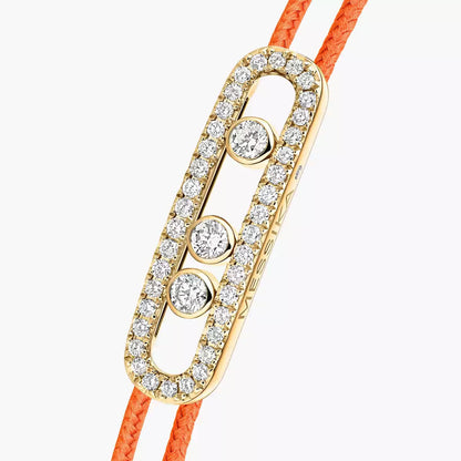 [Elowen Jewelry]Messika Care(s) pink cord pavé bracelet