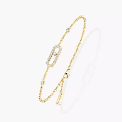 [Elowen Jewelry]Move Uno Diamond Bracelet