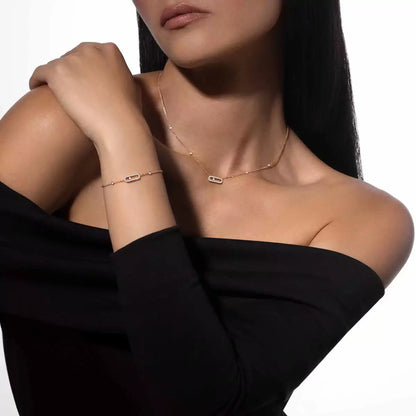 [Elowen Jewelry]Move Uno Diamond Bracelet