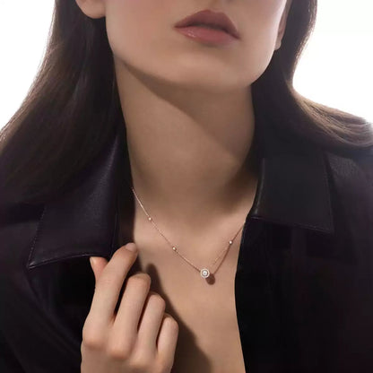 [Elowen Jewelry]Diamond Necklace 0,20ct Brilliant Shape Joy
