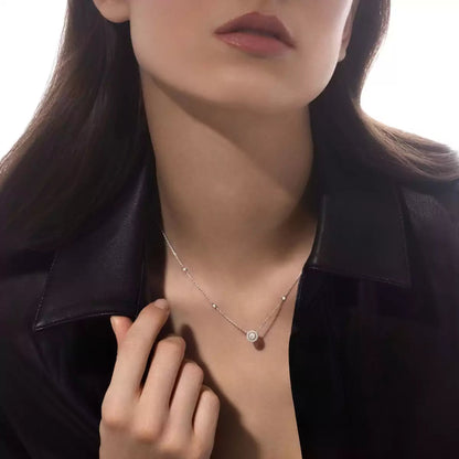 [Elowen Jewelry]Diamond Necklace 0,20ct Brilliant Shape Joy