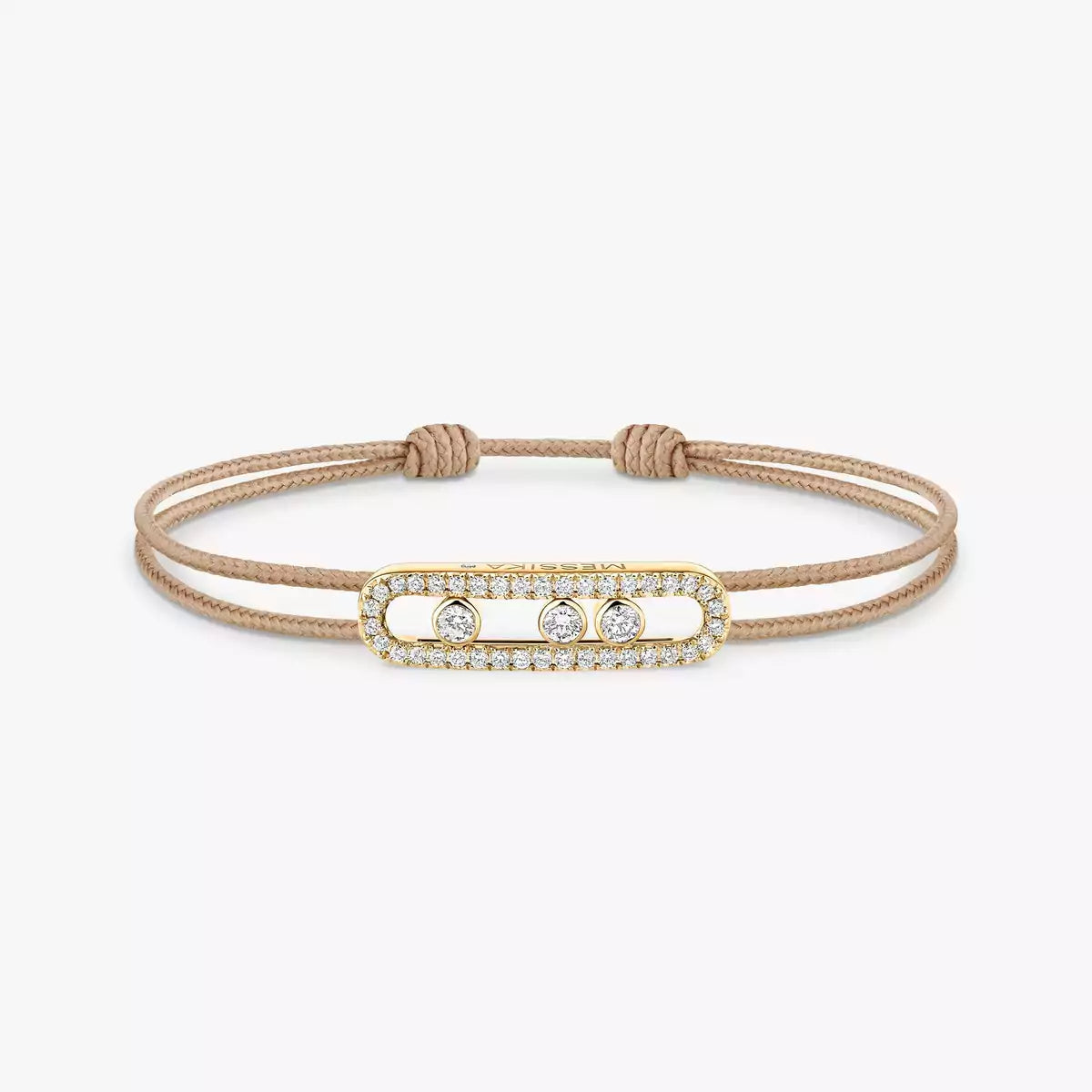 [Elowen Jewelry]Messika Care(s) pink cord pavé bracelet