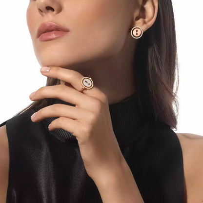 [Elowen Jewelry]Lucky Move Diamond Earrings