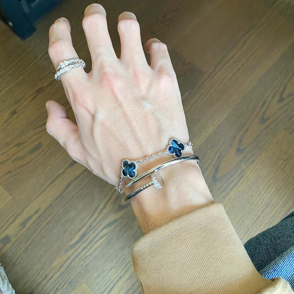 [Elowen Jewels]CLOVER 5 MOTIF PIETERSITE BRACELET COLLECTION